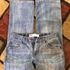 Levi Strauss 505 kids blue jeans size10 regular w 25 L 25 great condition